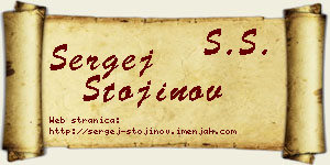 Sergej Stojinov vizit kartica